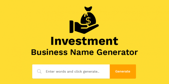 Investment Food Business Name Generator